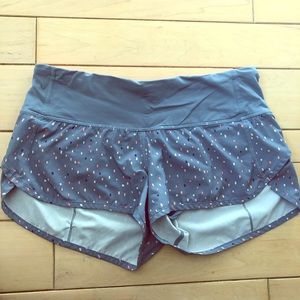 Lululemon polka dot speed short